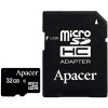 Карта памяти Apacer microSDHC (Class 10) 32GB + адаптер (AP32GMCSH10-R)