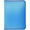 Папка пластиковая на молнии Ласпи, толщина пластика 0,8 мм, голубая