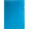 Папка-уголок пластиковая inФормат А4+, толщина пластика 0,15 мм, прозрачная синяя