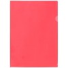 Папка-уголок пластиковая inФормат А4+, толщина пластика 0,15 мм, прозрачная красная