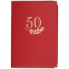 Папка адресная, «50 лет», с вкладышем, красная