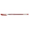 Ручка гелевая Gel Pen, корпус прозрачный, стержень красный