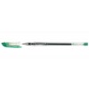 Ручка гелевая Gel Pen, корпус прозрачный, стержень зеленый