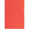 Папка-уголок пластиковая Sponsor А4+, толщина пластика 0,18 мм, прозрачная красная