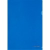 Папка-уголок пластиковая Economix А4+, толщина пластика 0,18 мм, синяя