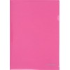 Папка-уголок пластиковая Economix А4+, толщина пластика 0,18 мм, розовая