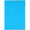 Папка-уголок пластиковая «Вышиванка» А4+, толщина пластика 0,18 мм, голубая