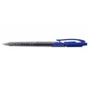 Ручка шариковая автоматическая Linc Starnock, корпус прозрачный, стержень синий
