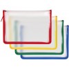 Папка пластиковая на молнии Berlingo А4+, толщина пластика 0,5 мм, прозрачная (цвет молнии - ассорти)
