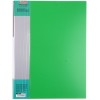 Папка пластиковая на 100 файлов Standart, толщина пластика 0,8 мм, зеленая