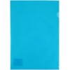 Папка-уголок пластиковая Lite А4, толщина пластика 0,10 мм, синяя