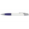 Ручка шариковая автоматическая Opima Edelweis, корпус белый с синим, стержень синий