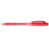 Ручка шариковая автоматическая Forpus Clicker, корпус красный прозрачный, стержень красный