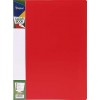 Папка пластиковая на 10 файлов Forpus, толщина пластика 0,5 мм, красная