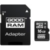 Карта памяти GOODRAM M40A microSDHC Class 4 16GB (с адаптером)