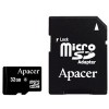 Карта памяти Apacer microSDHC (Class 4) 32GB + адаптер (AP32GMCSH4-R)