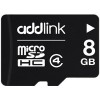 Карта памяти Addlink microSDHC Premium Quality (Class 4) 8GB + адаптер