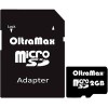 Карта памяти Oltramax microSD 2GB + адаптер [OM002GCSD]