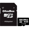 Карта памяти Oltramax microSDHC Class 10 8GB +адаптер