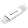 USB Flash Platinet AX-Depo + microUSB 32GB (серебристый)