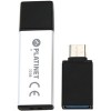 USB Flash Platinet X-Depo + Type-C Adapter 32GB (серебристый)