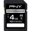 Карта памяти PNY SDHC Performance (Class 4) 4GB (P-SDHC4G4H-GE)