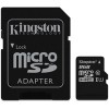 Карта памяти Kingston microSDHC (Class 10) U1 8GB + адаптер [SDCIT/8GB]