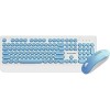 Клавиатура + мышь Jet.A SlimLine KM39 W (бело-синяя)