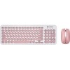Клавиатура + мышь Jet.A SlimLine KM30 W (белый/розовый)